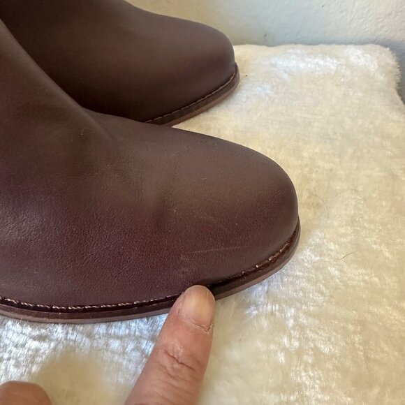 Toms Carpe Diem Ankle Boots Soft Leather Tassel Zip Back Closure Brown Sz 7 - Picture 10 of 15